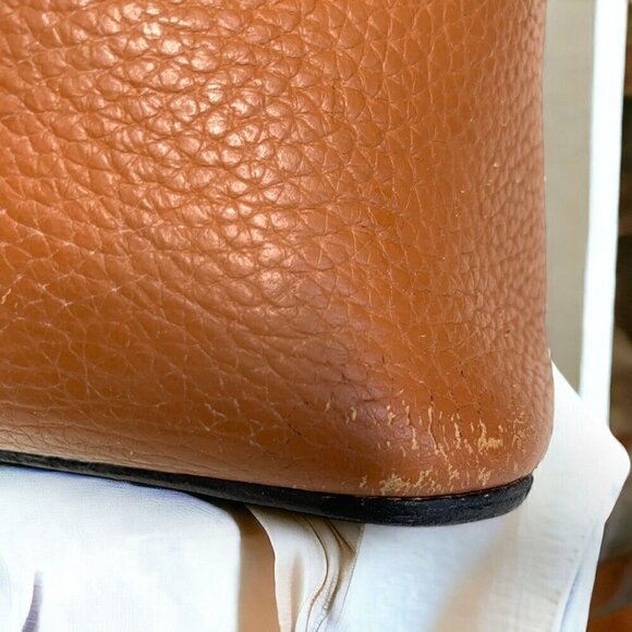 Dooney & Bourke Small Lexington Leather Tote In Caramel Pebble Leather M0386547 - Picture 8 of 13